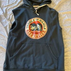 Roots of fight cut off hoodie Mens Sz medium